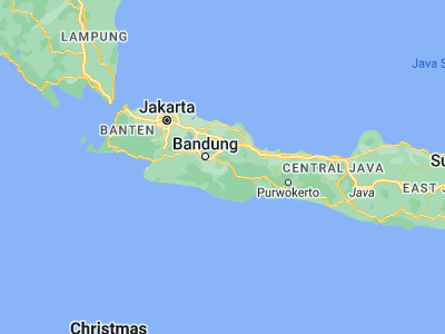 Map showing location of Karangsari (-7.0993, 107.9342)