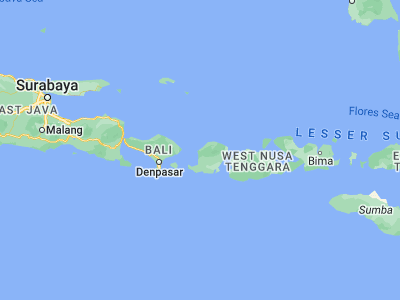 Map showing location of Karangsubagan (-8.4067, 116.1019)