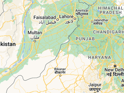 Map showing location of Karanpur (29.84042, 73.45519)