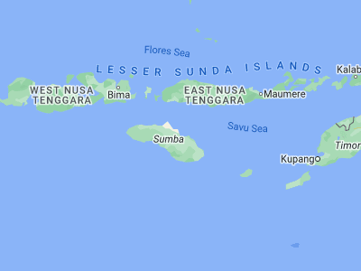 Map showing location of Karara (-9.6493, 120.2418)