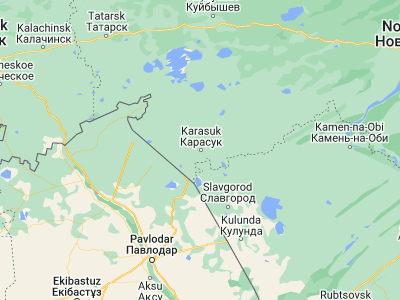 Map showing location of Karasuk (53.73772, 78.04026)