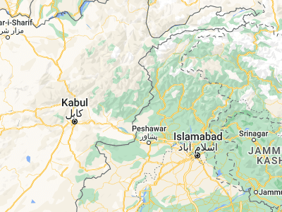 Map showing location of Karbori (34.96472, 71.27444)