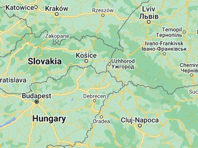 Map showing location of Karcsa (48.3113, 21.80537)