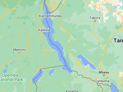 Map showing location of Karema (-6.82052, 30.43887)