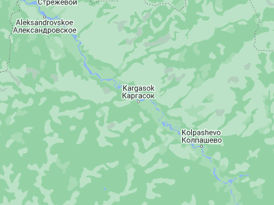 Map showing location of Kargasok (59.05556, 80.85722)
