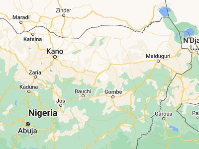 Map showing location of Kari (11.2471, 10.561)