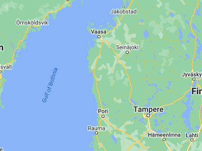 Map showing location of Karijoki (62.30851, 21.70856)