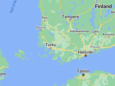 Map showing location of Karinainen (60.66667, 22.76667)