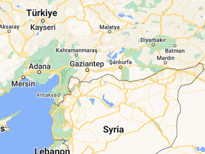 Map showing location of Karkamış (36.83333, 37.99806)