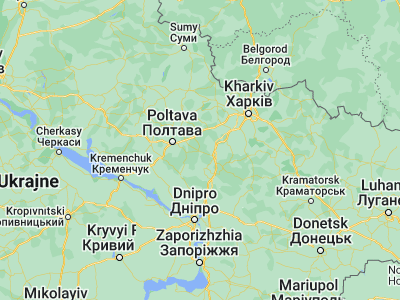 Map showing location of Karlivka (49.45668, 35.12947)