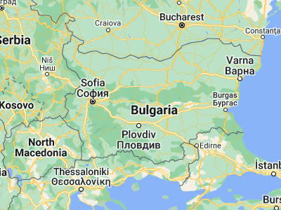 Map showing location of Karlovo (42.63333, 24.8)