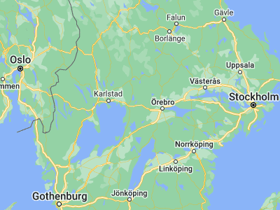 Map showing location of Karlskoga (59.32667, 14.52386)