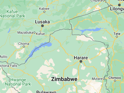 Map showing location of Karoi (-16.80993, 29.69247)