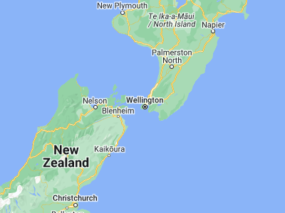 Map showing location of Karori (-41.28486, 174.7368)