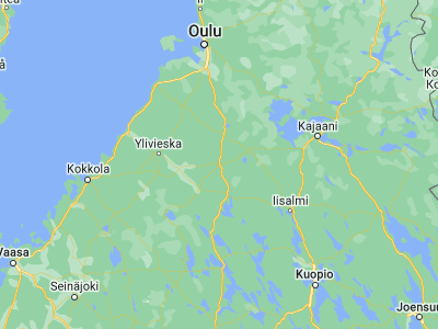 Map showing location of Kärsämäki (63.96667, 25.76667)