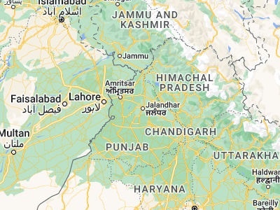 Map showing location of Kartārpur (31.44155, 75.49992)