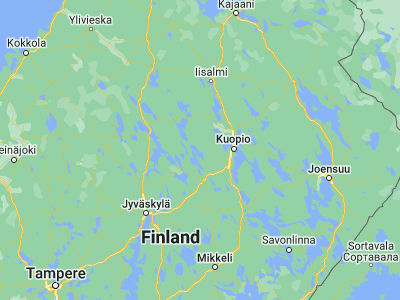 Map showing location of Karttula (62.88333, 26.96667)