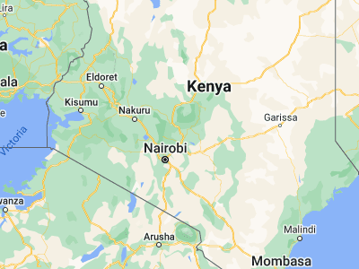 Map showing location of Karuri (-0.7, 37.18333)