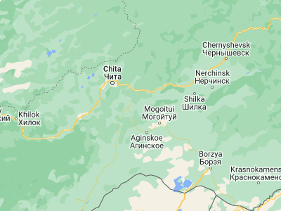 Map showing location of Karymskoye (51.61667, 114.35)