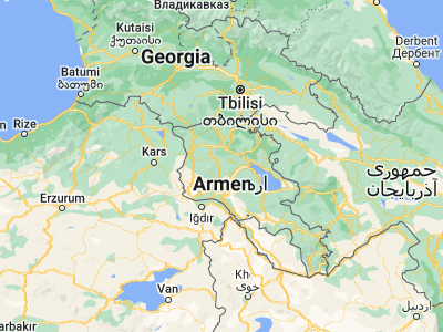 Map showing location of Kasakh (40.53697, 44.41046)
