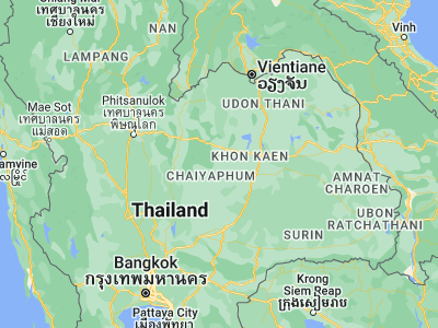 Map showing location of Kaset Sombun (16.28053, 101.95422)