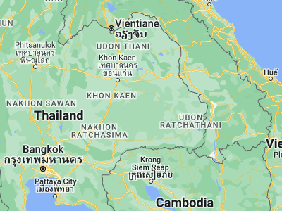 Map showing location of Kaset Wisai (15.65558, 103.58361)