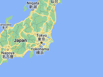 Map showing location of Kashima (35.96536, 140.64474)