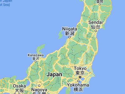 Map showing location of Kashiwazaki (37.36667, 138.55)