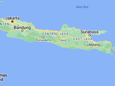 Map showing location of Kasihan (-7.82694, 110.32917)