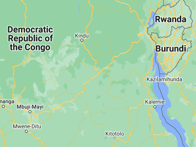Map showing location of Kasongo (-4.42741, 26.66656)
