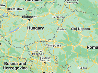 Map showing location of Kaszaper (46.46667, 20.83333)