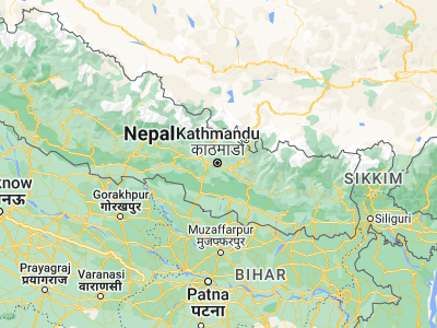 Map showing location of Kathmandu (27.70169, 85.3206)