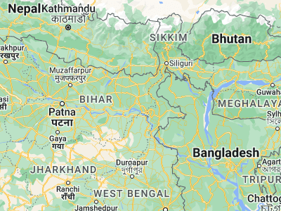 Map showing location of Katihār (25.53852, 87.57044)