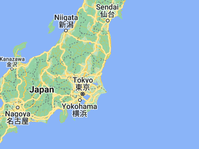 Map showing location of Katsuta (36.38333, 140.53333)