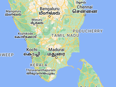 Map showing location of Kāttuputtūr (10.98333, 78.23333)