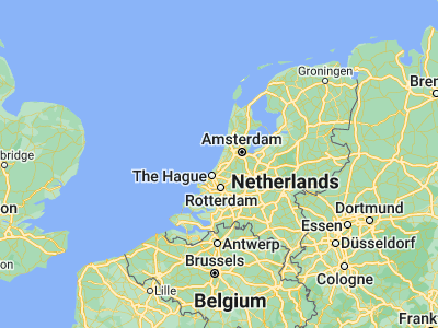 Map showing location of Katwijk aan den Rijn (52.19417, 4.42222)