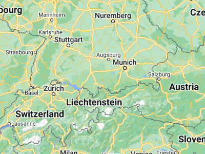 Map showing location of Kaufbeuren (47.88238, 10.62192)