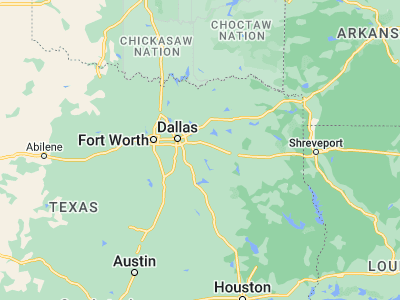 Map showing location of Kaufman (32.58902, -96.30887)