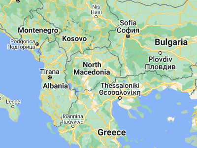 Map showing location of Kavadarci (41.43306, 22.01194)