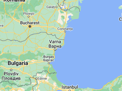 Map showing location of Kavarna (43.43333, 28.33333)