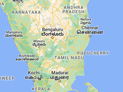 Map showing location of Kāverippattanam (12.41667, 78.23333)