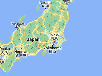 Map showing location of Kawagoe (35.90861, 139.48528)