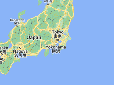 Map showing location of Kawasaki (35.52056, 139.71722)