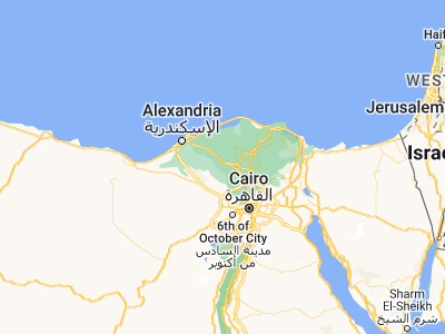Map showing location of Kawm Ḩamādah (30.76096, 30.69733)