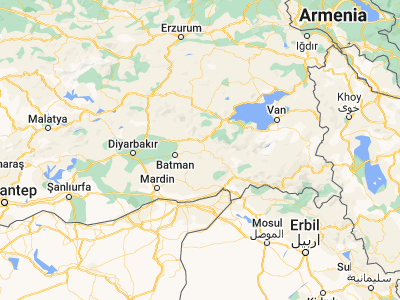 Map showing location of Kayabağlar (37.9825, 41.66528)