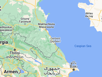 Map showing location of Kayakent (42.38736, 47.90301)