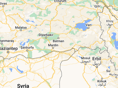 Map showing location of Kayapınar (37.55735, 41.16496)