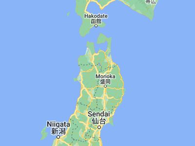 Map showing location of Kazuno (40.18361, 140.78722)