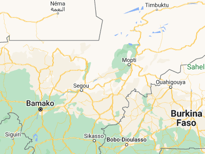 Map showing location of Ké-Macina (13.9623, -5.3572)