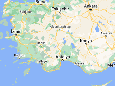 Map showing location of Keçiborlu (37.9425, 30.30222)